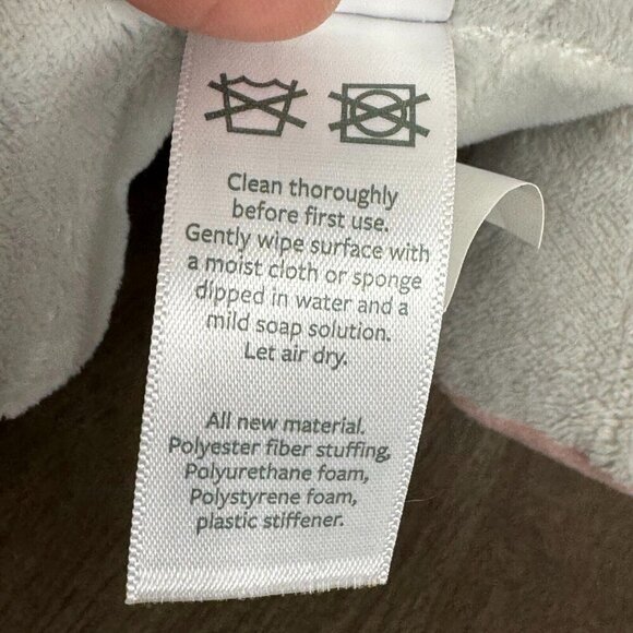 Carter's Child Of Mine Pink Gray Wind Up Musical Plush Elephant Animal Toy - Picture 8 of 10